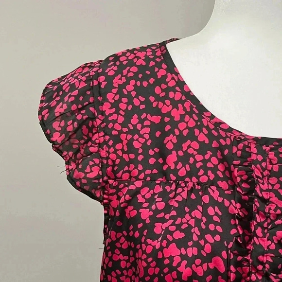 Jacob Sleeveless Ruffled Pleats Pattern Blouse - Picture 5 of 16